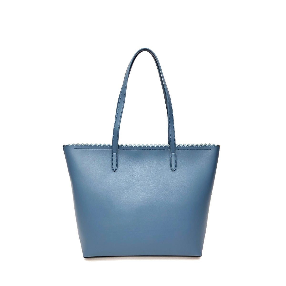 BTT19165 Carryall Monogrammable Scalloped Market Tote/Fashion Handbag - Honeytote