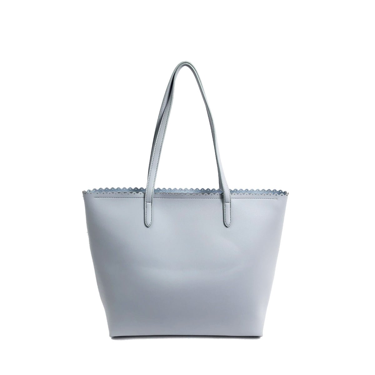 BTT19165 Carryall Monogrammable Scalloped Market Tote/Fashion Handbag - Honeytote