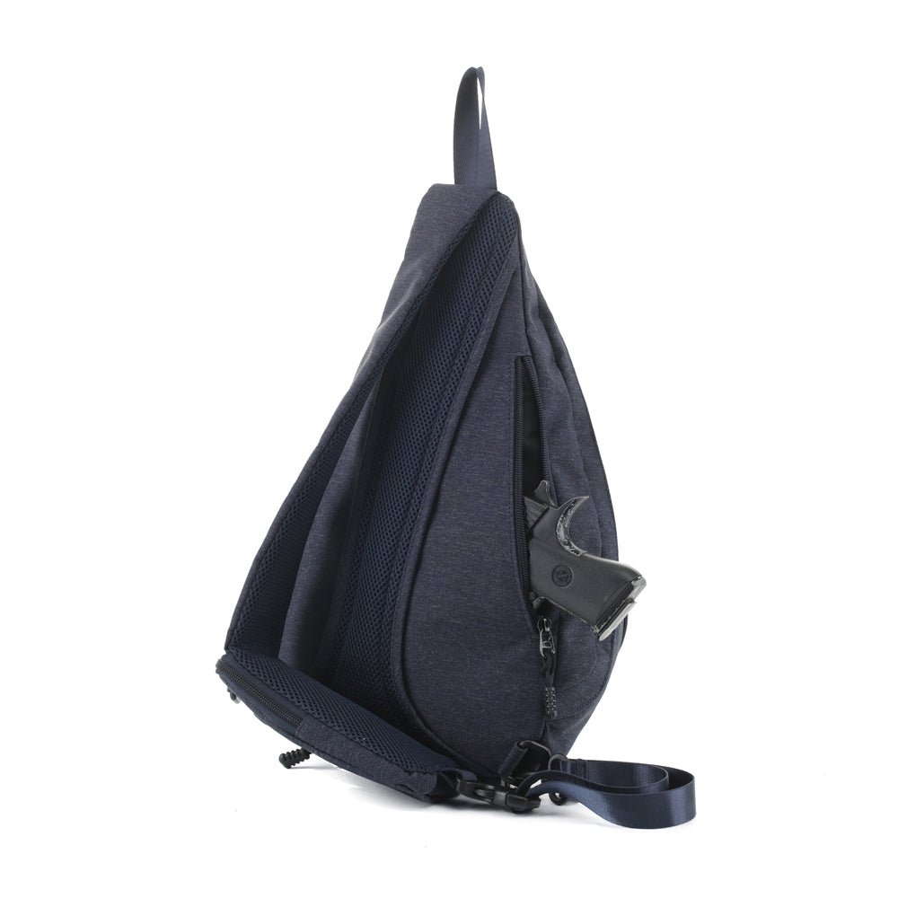 C5819 Concealed Carry Soft Polyester Sling Backpack - Honeytote