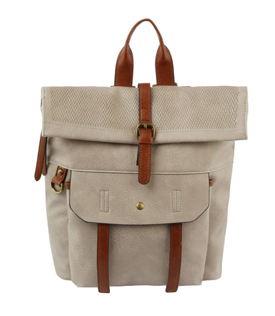 CJF080-1 Laser Cut Flap Backpack - Honeytote