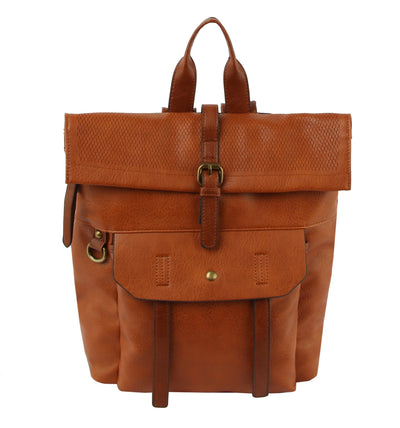 CJF080-1 Laser Cut Flap Backpack - Honeytote