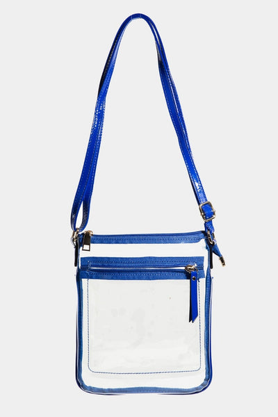 CL408 Sandy Clear Crossbody Bag - Honeytote