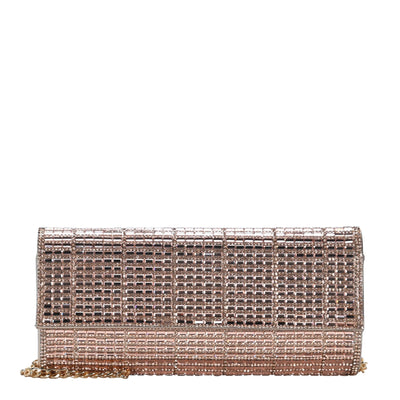 CLR88216 Mandy Mirror Mosaic Party Clutch - Honeytote