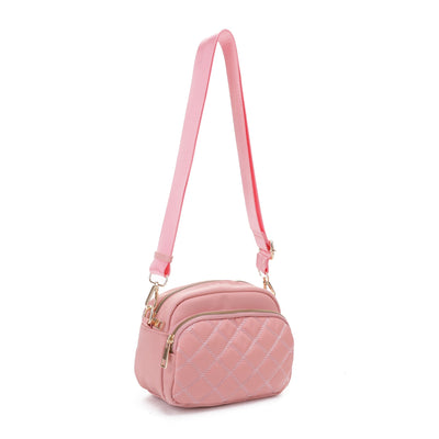 DJ25764N-6 Angela Quilted Crossbody Bag - Honeytote