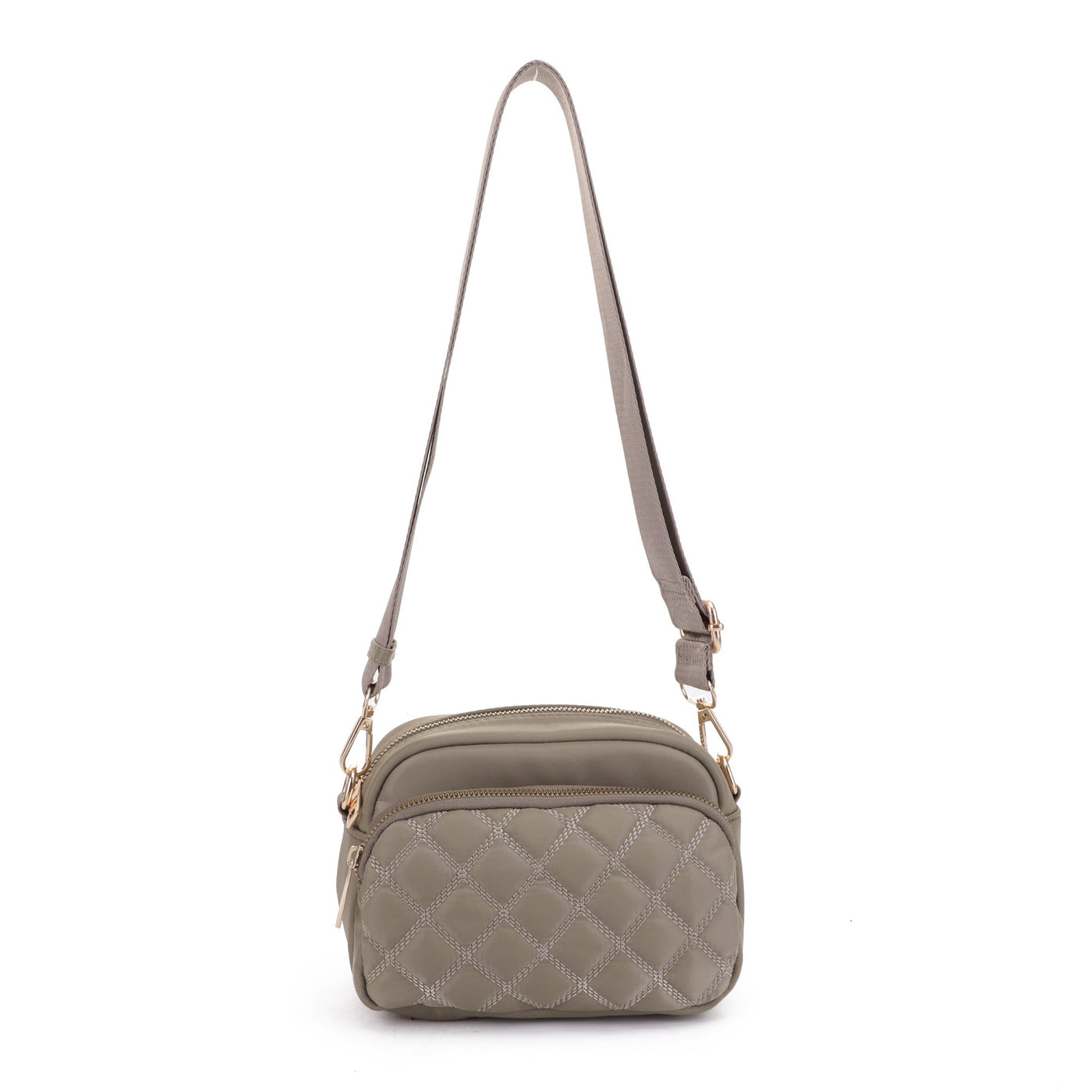 DJ25764N-6 Angela Quilted Crossbody Bag - Honeytote