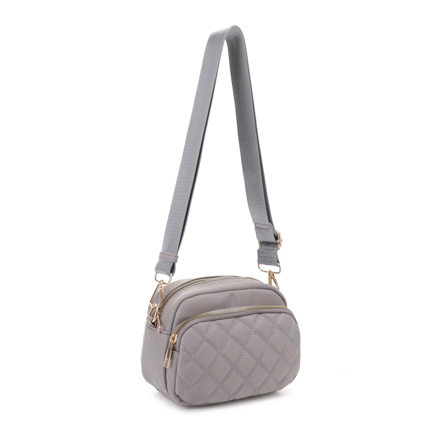 DJ25764N-6 Angela Quilted Crossbody Bag - Honeytote