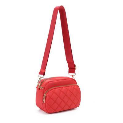 DJ25764N-6 Angela Quilted Crossbody Bag - Honeytote