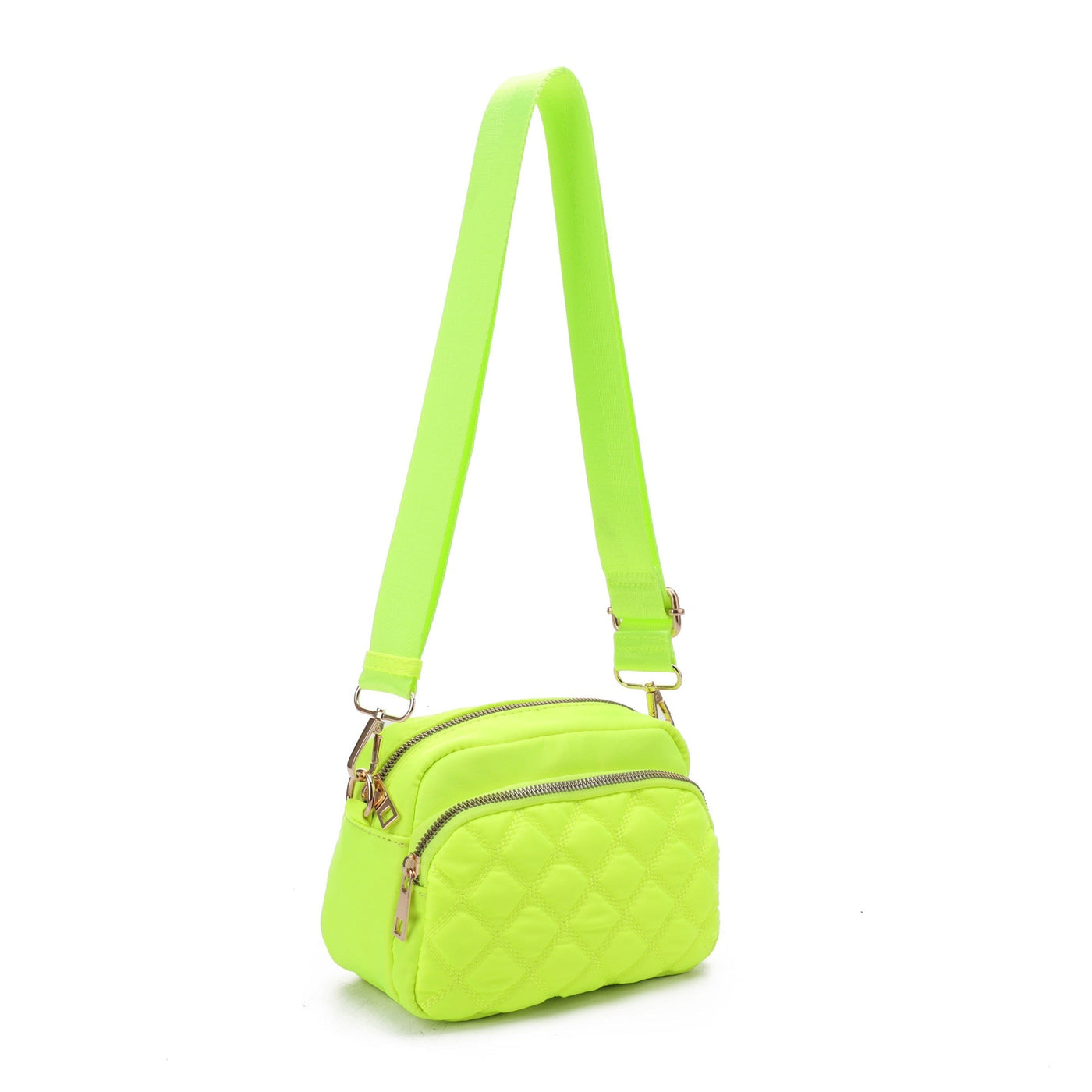 DJ25764N-6 Angela Quilted Crossbody Bag - Honeytote