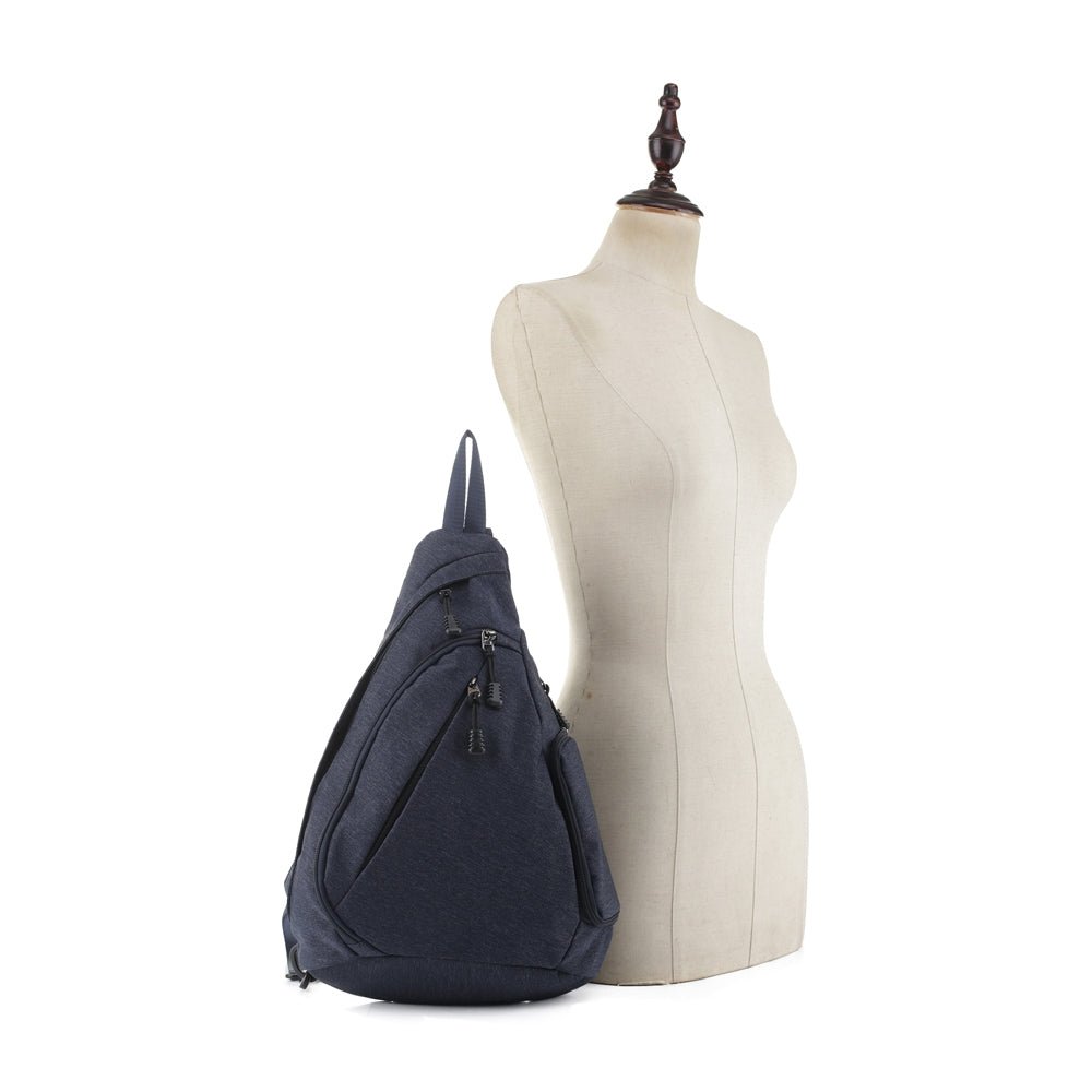 DJ5819CC Concealed Carry Soft Polyester Sling Backpack - Honeytote