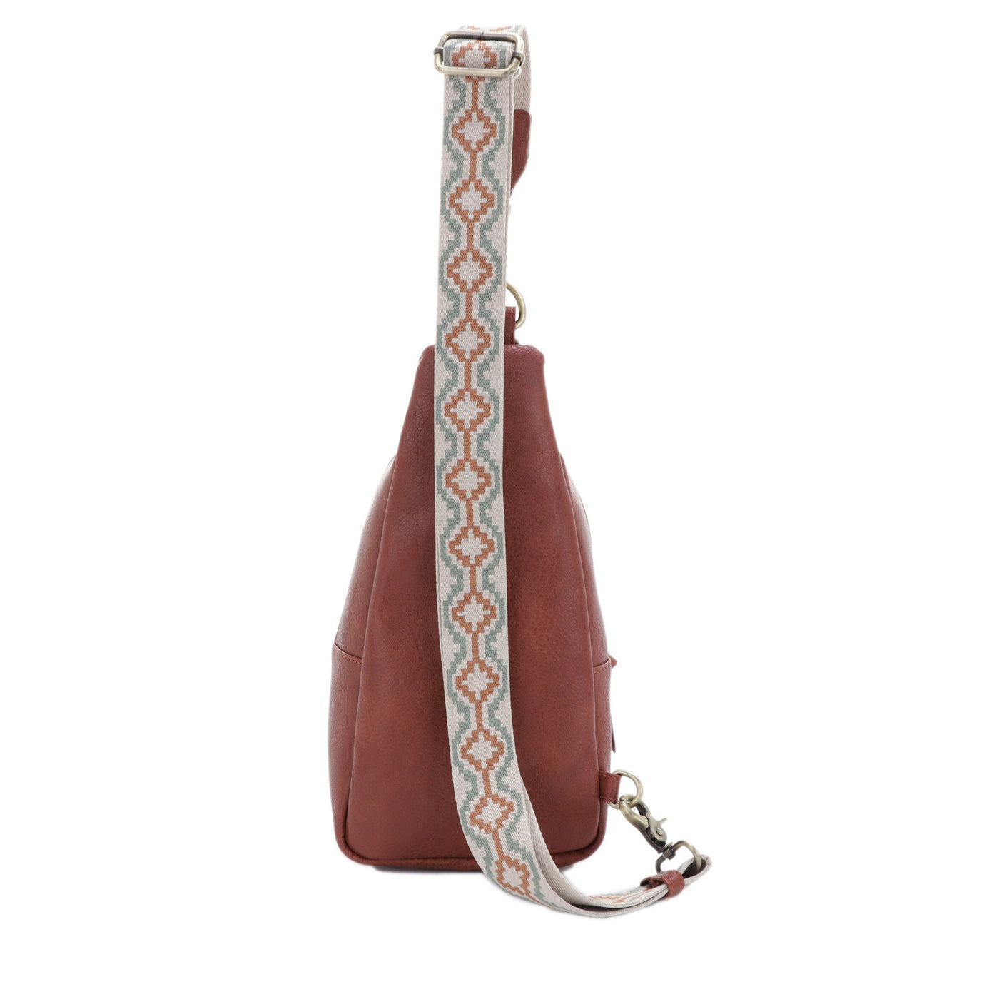 EJ25016-6 Laurie Metallic Sling Bag With Guitar Strap - Honeytote