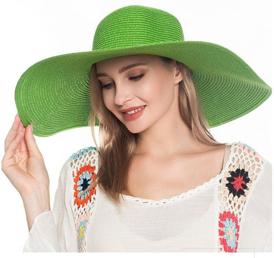 H3045 Monogrammable Straw Floppy Hat - Honeytote