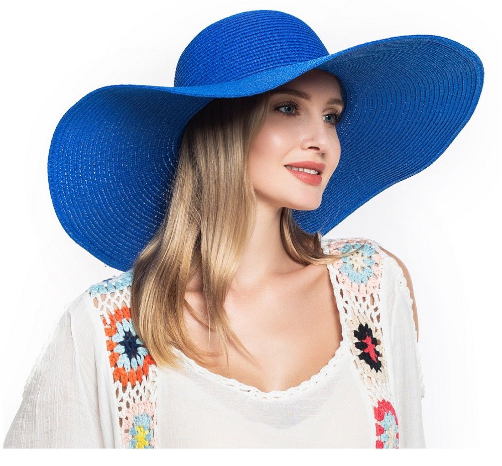 H3045 Monogrammable Straw Floppy Hat - Honeytote