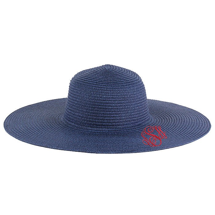 H3045 Monogrammable Straw Floppy Hat - Honeytote