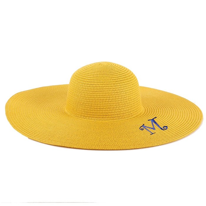 H3045 Monogrammable Straw Floppy Hat - Honeytote