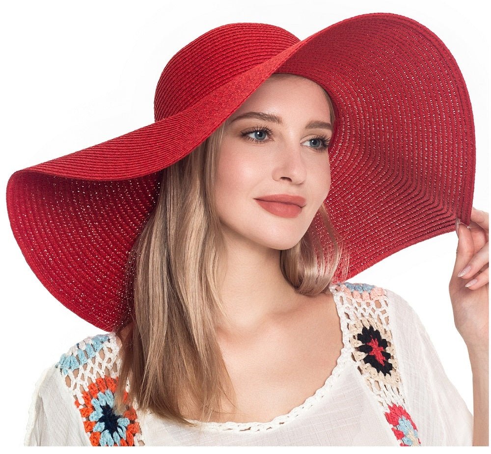 H3045 Monogrammable Straw Floppy Hat - Honeytote