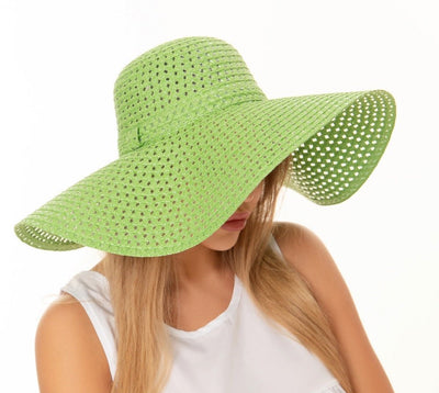 H3082 Hollow Out Straw Beach Summer Hat - Honeytote