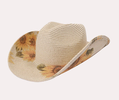 H3331 Hello Flower Cowboy Floppy Hats - Honeytote