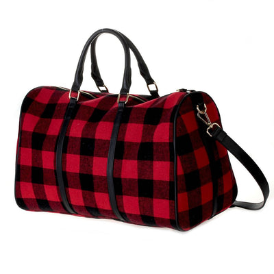 HD3006 Buffalo Plaid Duffel Bag - Honeytote