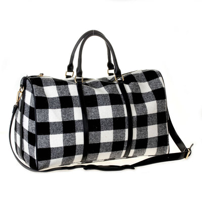 HD3006 Buffalo Plaid Duffel Bag - Honeytote