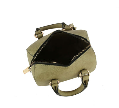 HG0146 Mini Satchel Crossbody Bag w/ Chain Strap - Honeytote