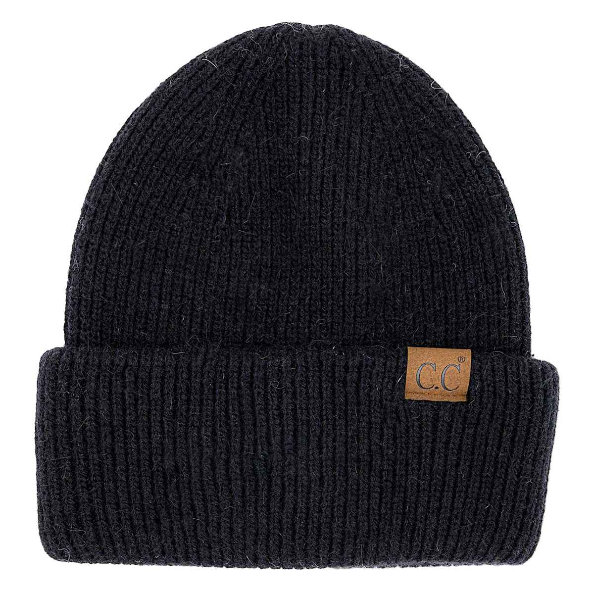 HTS0007 Monica Ribbed Double Cuff Beanie - MiMi Wholesale