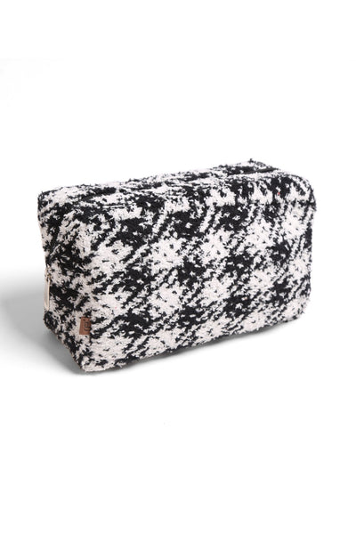 JBG104 Buffalo Plaid Super Lux Makeup Pouch - Honeytote