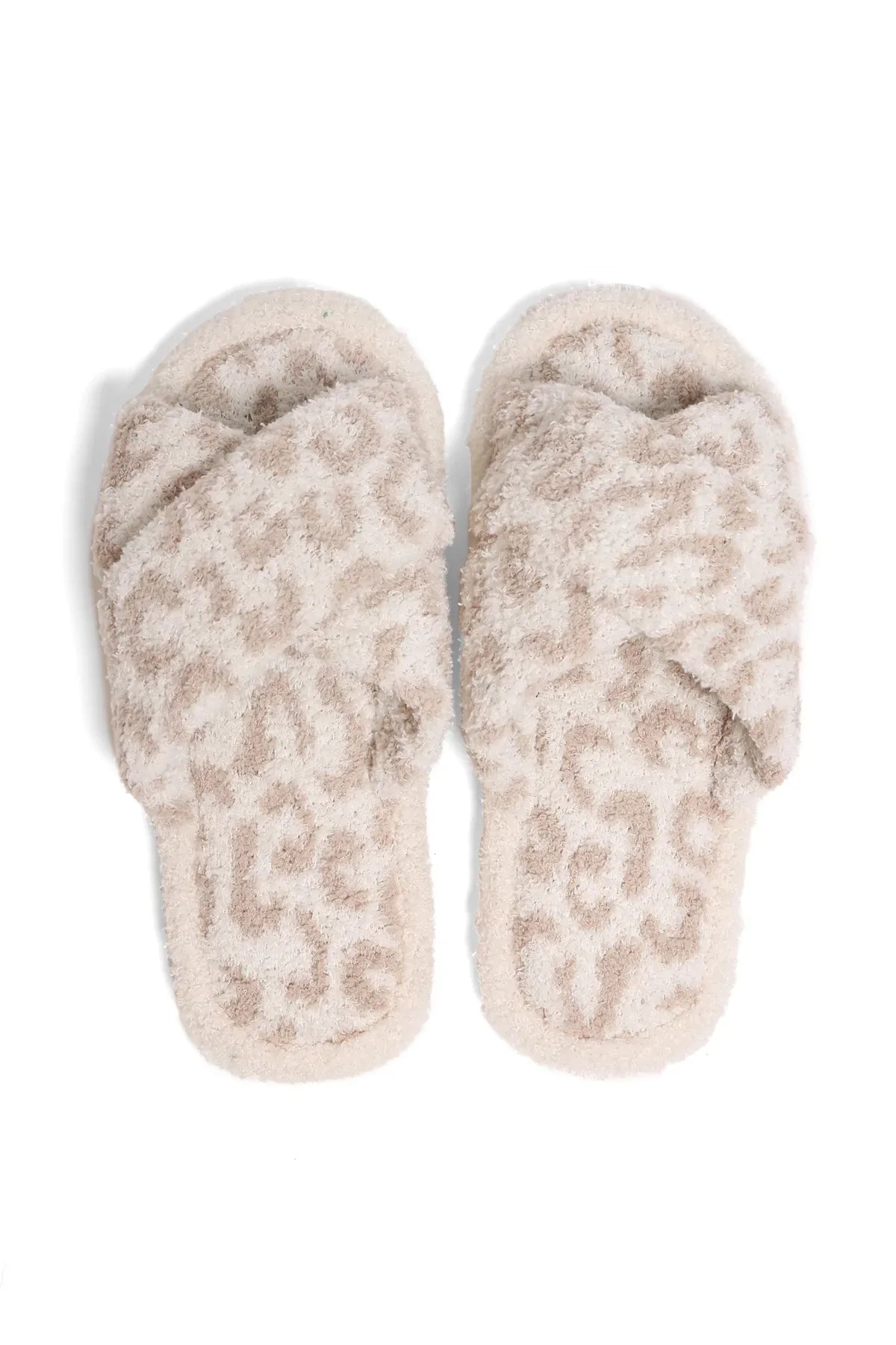 JCL2120 Leopard Super Lux Open-Toe Slipper - Honeytote