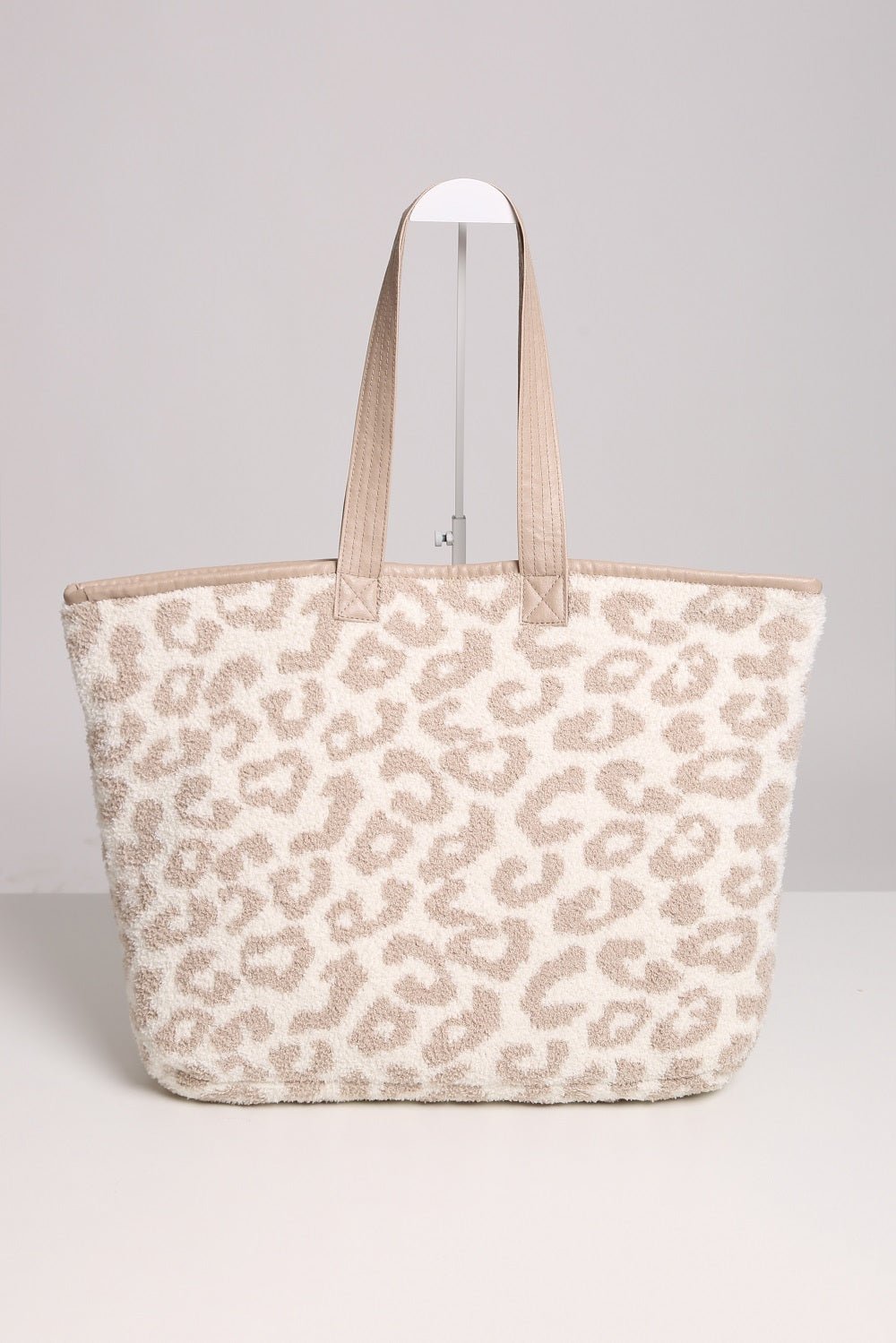 JCL2130 Leopard Super Lux Microfiber Tote - Honeytote