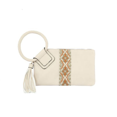 JY0379 AZTEC WRISTLET CLUTCH BAG - Honeytote