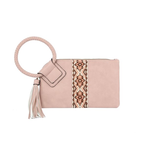 JY0379 AZTEC WRISTLET CLUTCH BAG - Honeytote