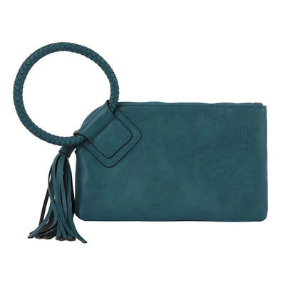 JYM0346 Soft Vegan Leather Wristlet/Clutch With Tassel - Honeytote