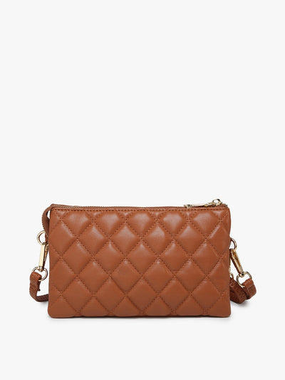 M013QLT Riley Quilted 3 Compartment Crossbody/Wristlet - MiMi Wholesale