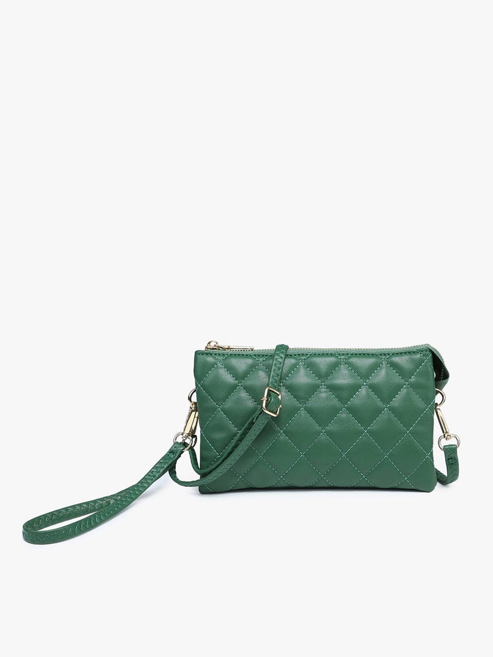 M013QLT Riley Quilted 3 Compartment Crossbody/Wristlet - MiMi Wholesale