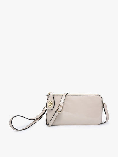 M1818HG Kendall High Gloss Crossbody/Wristlet - MiMi Wholesale