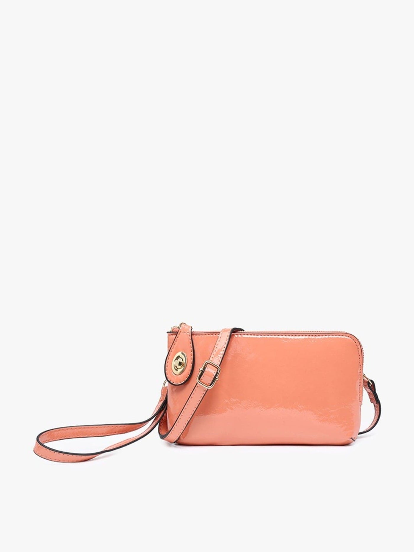 M1818HG Kendall High Gloss Crossbody/Wristlet - MiMi Wholesale