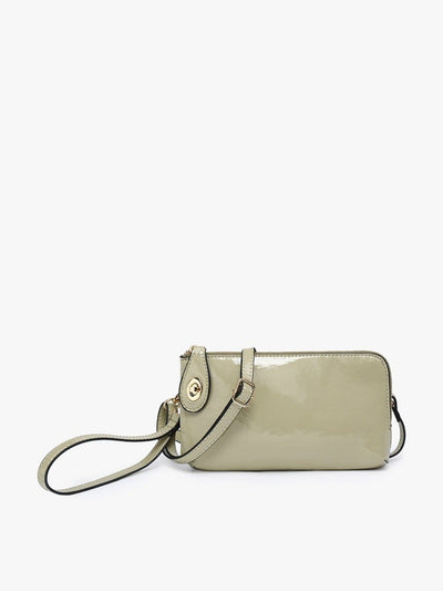 M1818HG Kendall High Gloss Crossbody/Wristlet - MiMi Wholesale