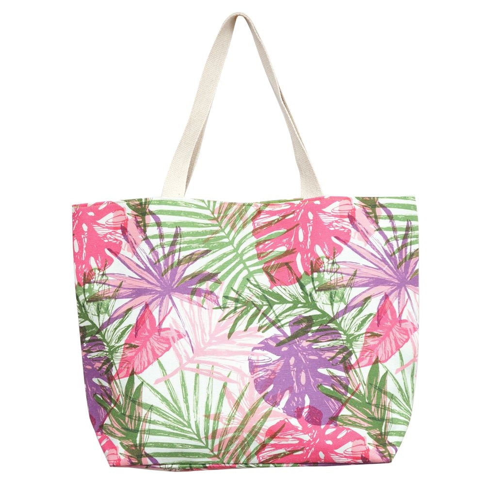 MB0136 Hand Drawn Tropical Beach Tote Bag