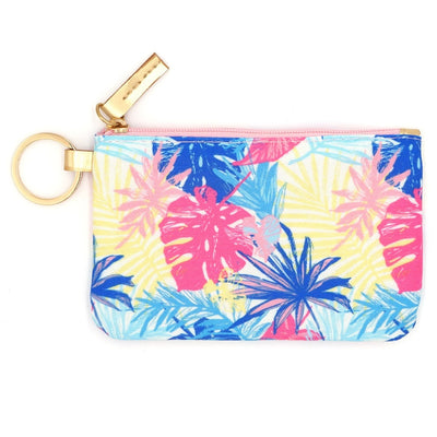 MB0145PK/BL Tropical Leaves Lanyard ID Wallet