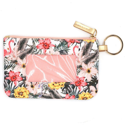 MB0149 Tropical Flamingo Lanyard ID Wallet