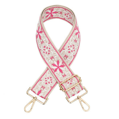 TG10236 SS050F Flower Pattern Adjustable Guitar Strap