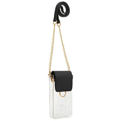 TB28208 Transparent Clear Cell Phone Holder/Crossbody