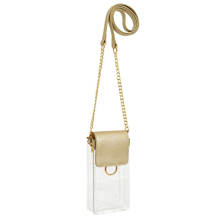 TB28208 Transparent Clear Cell Phone Holder/Crossbody