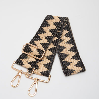 TG10593 Straw Chevron print Bag Strap - MiMi Wholesale