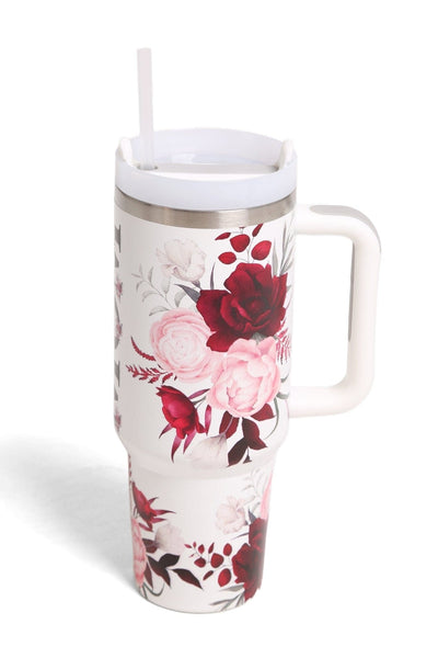 TUM811 Rose Mom 40 Oz Tumbler With Handle - MiMi Wholesale