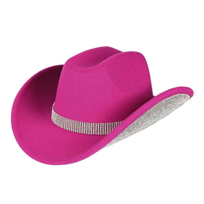 VCC0073 Betty Cowboy Hat With Rhinestones - MiMi Wholesale