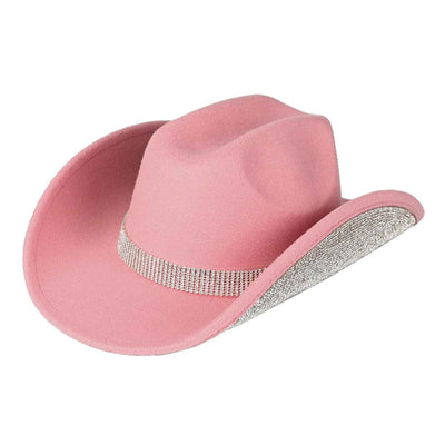 VCC0073 Betty Cowboy Hat With Rhinestones - MiMi Wholesale